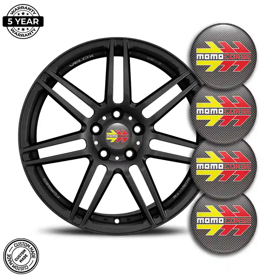 MOMO Wheel Emblem Self-Adhesive Signature Grade