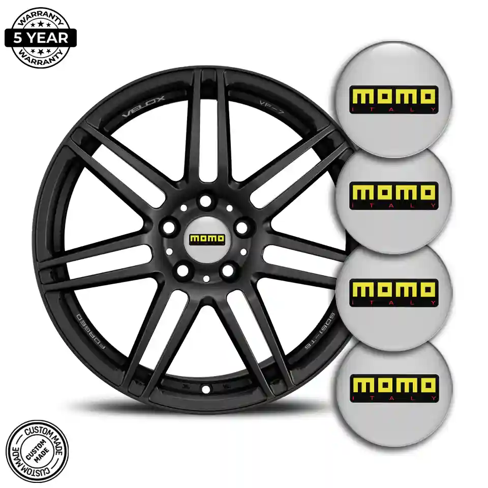 MOMO Wheel Emblem Self-Adhesive Sleek Style