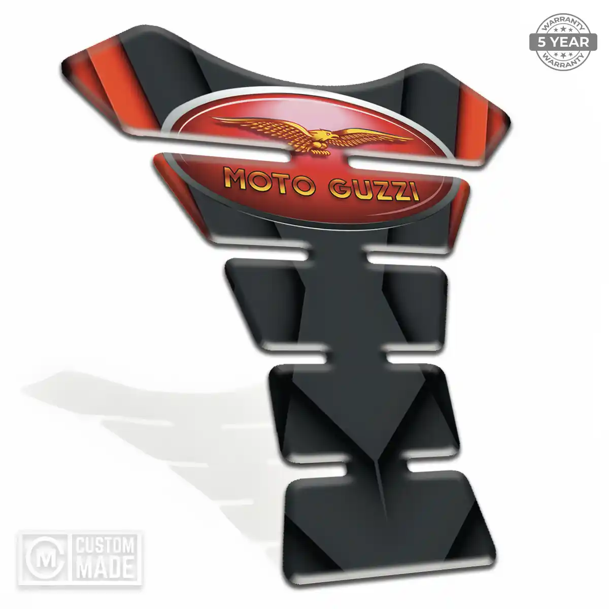 Moto Guzzi 3D Domed Tank Pad Refined Design