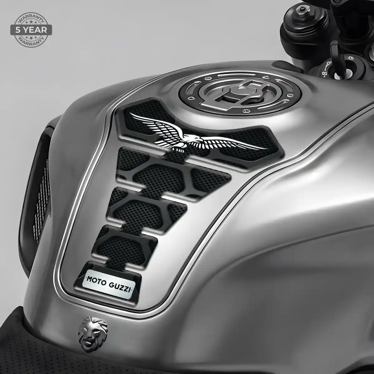 Moto Guzzi 3D Domed Tank Pad Sleek Style