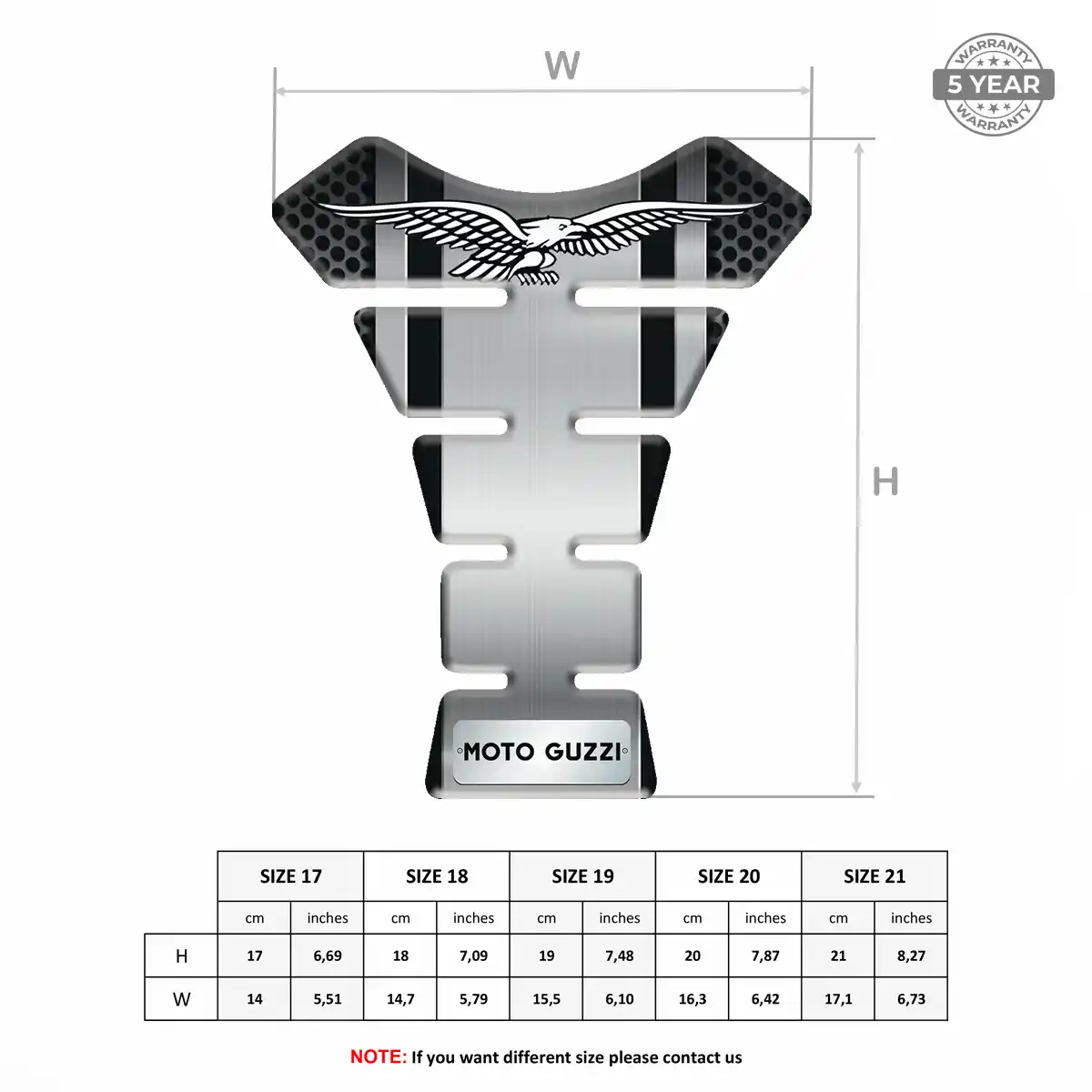 Moto Guzzi 3D Gel Tank Pad Prime Quality