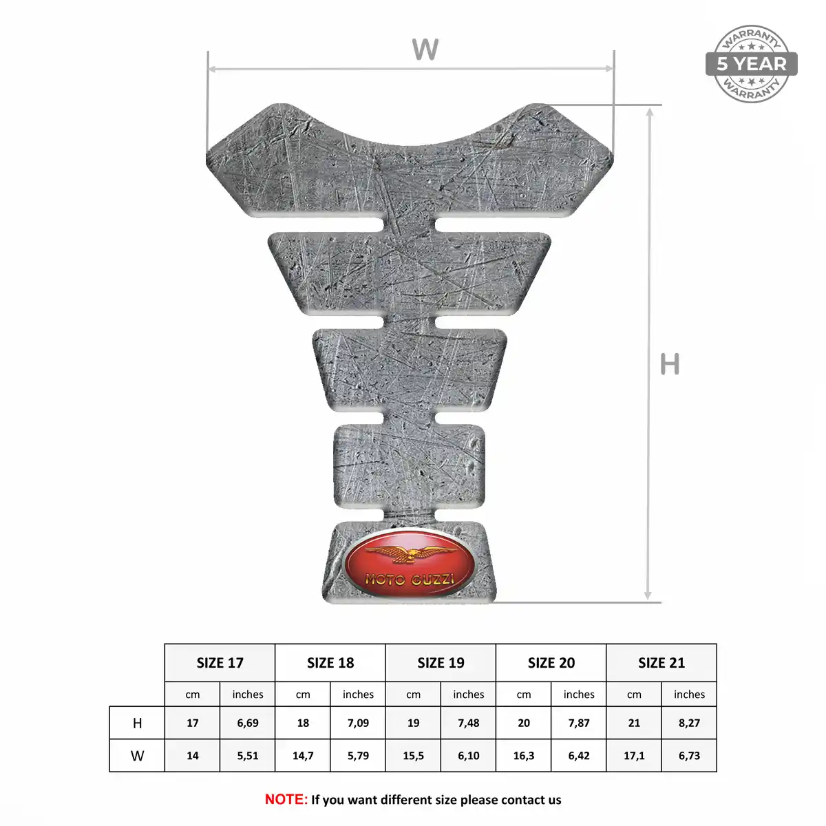 Moto Guzzi 3D Tank Pad Refined Design