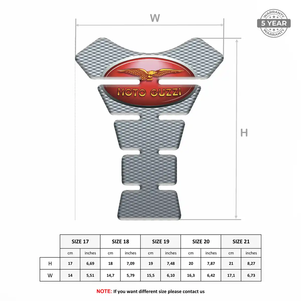 Moto Guzzi 3D Tank Pad Superior Craft