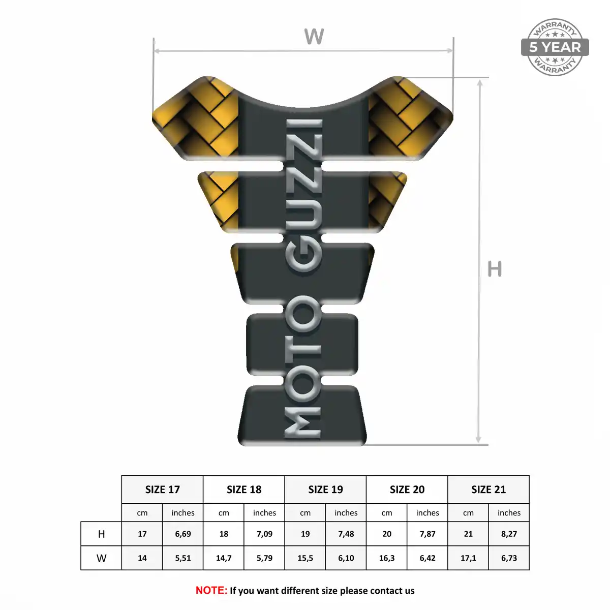 Moto Guzzi Bike Tank Protector Superior Craft