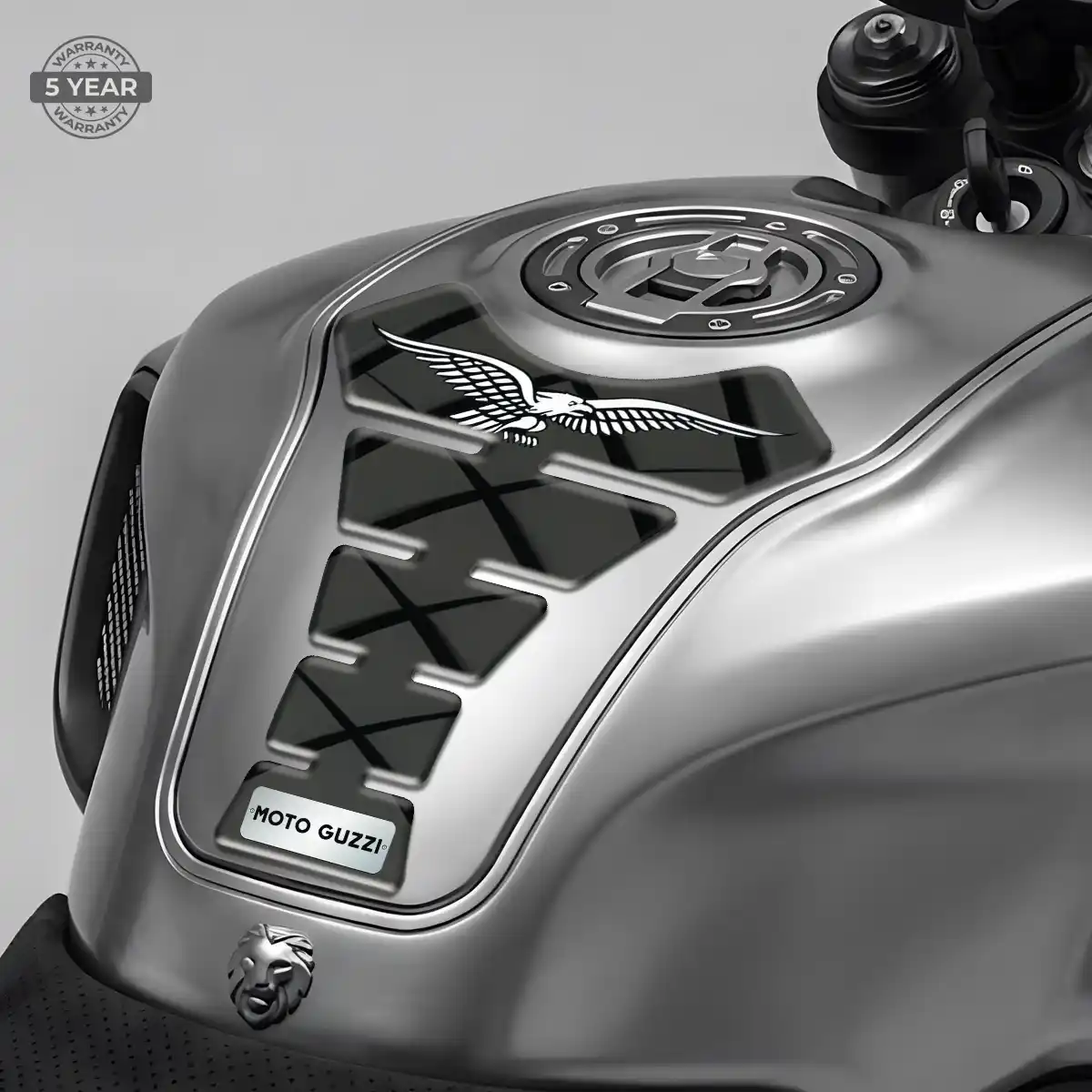 Moto Guzzi Domed Tank Pad Elite Finish