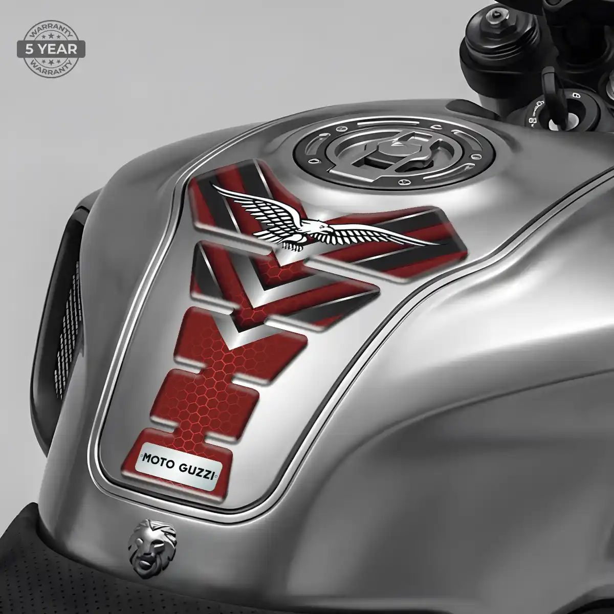 Moto Guzzi Domed Tank Pad Refined Design