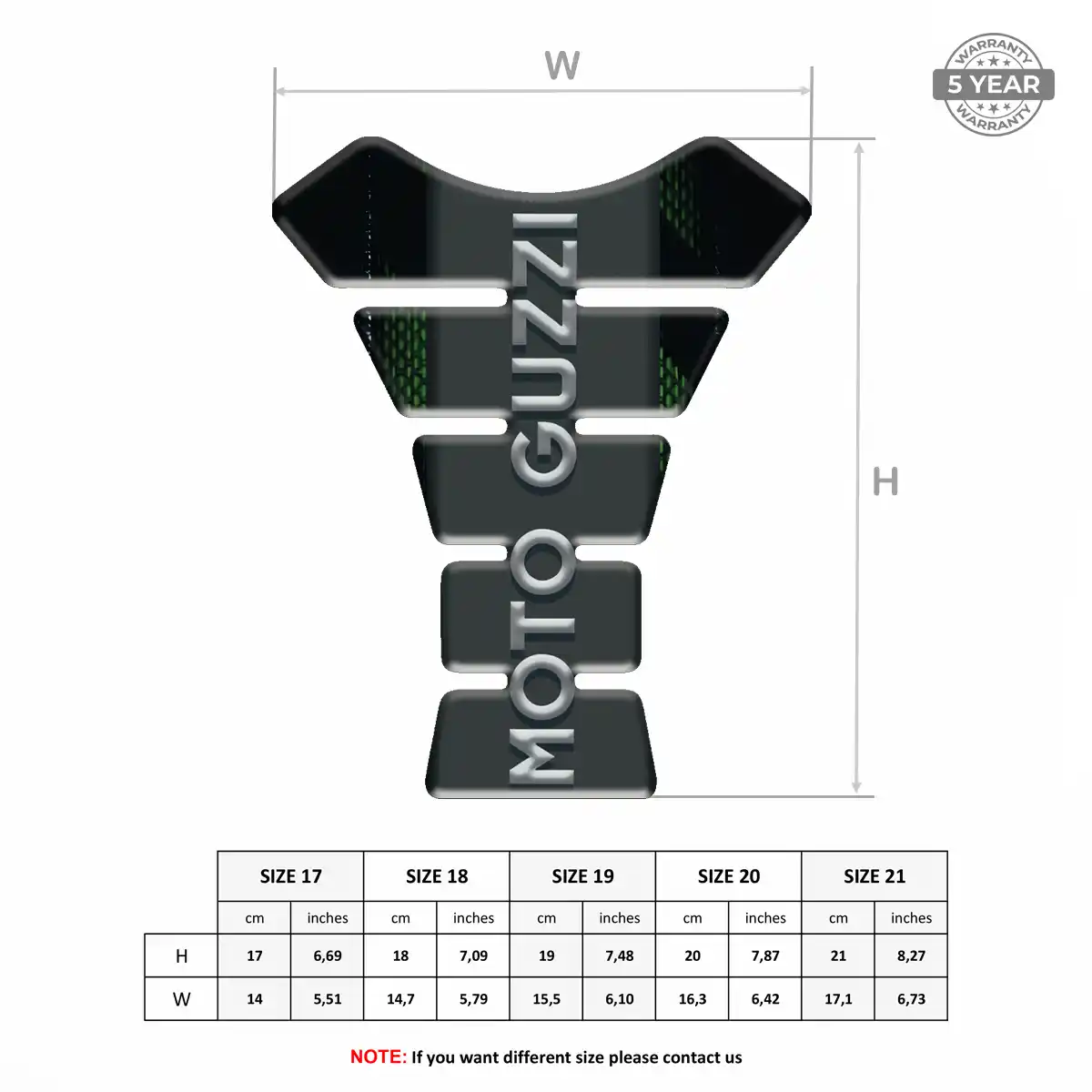 Moto Guzzi Domed Tank Protector Sleek Style