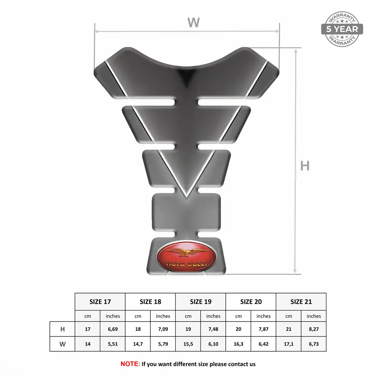 Moto Guzzi Domed Tank Protector Superior Craft