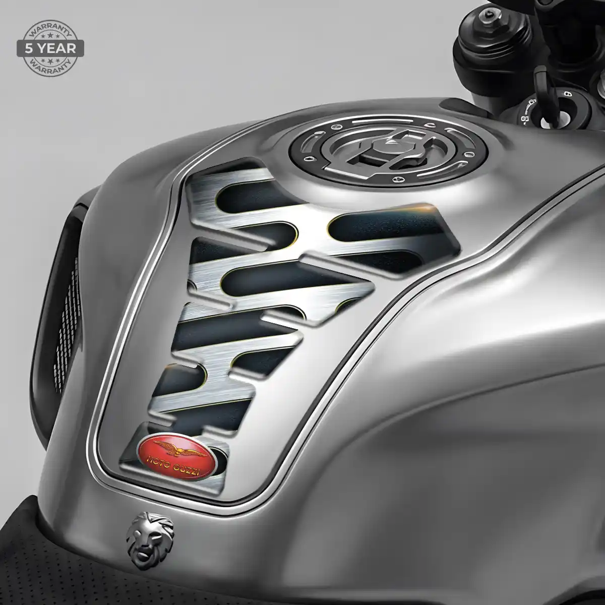Moto Guzzi Domed Tank Sticker Refined Design