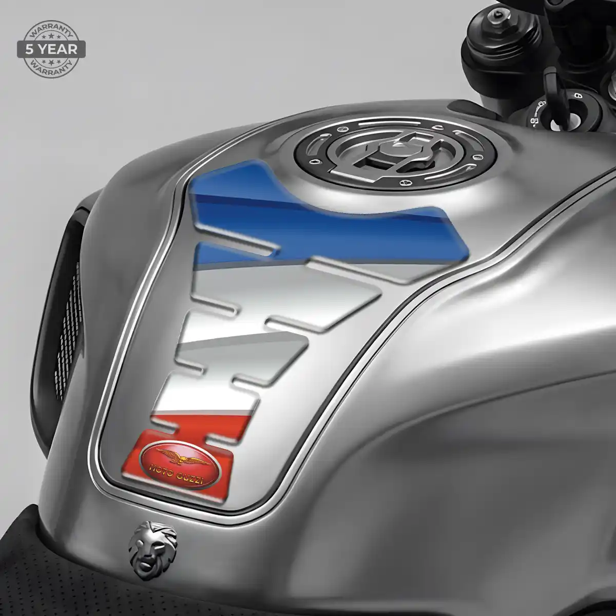 Moto Guzzi Domed Tank Sticker Sleek Style