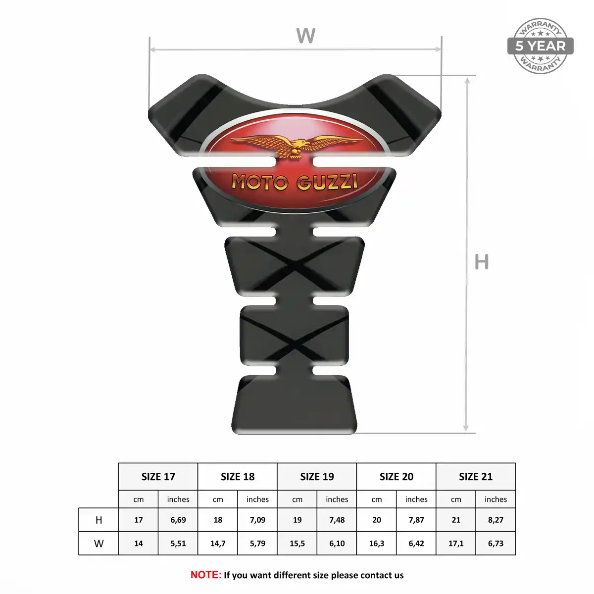 Moto Guzzi Fuel Tank Pad Refined Design
