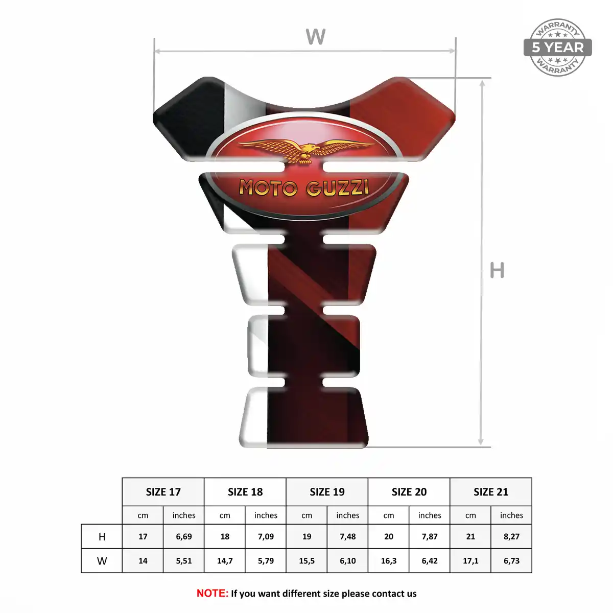 Moto Guzzi Fuel Tank Pad Sleek Style