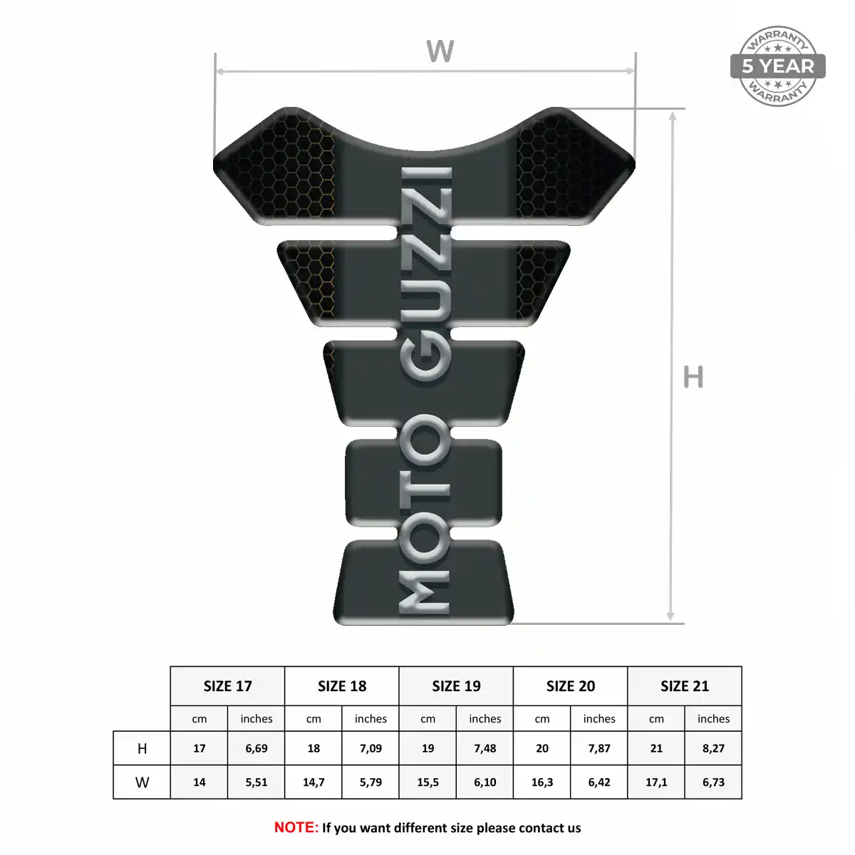 Moto Guzzi Fuel Tank Protector Elite Finish