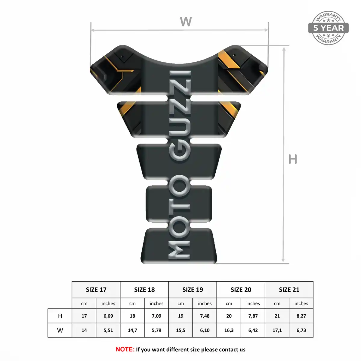 Moto Guzzi Fuel Tank Protector Refined Design