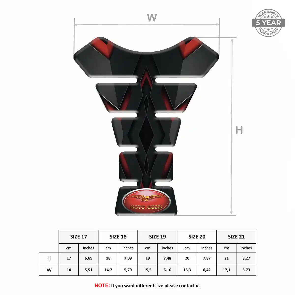 Moto Guzzi Fuel Tank Protector Superior Craft