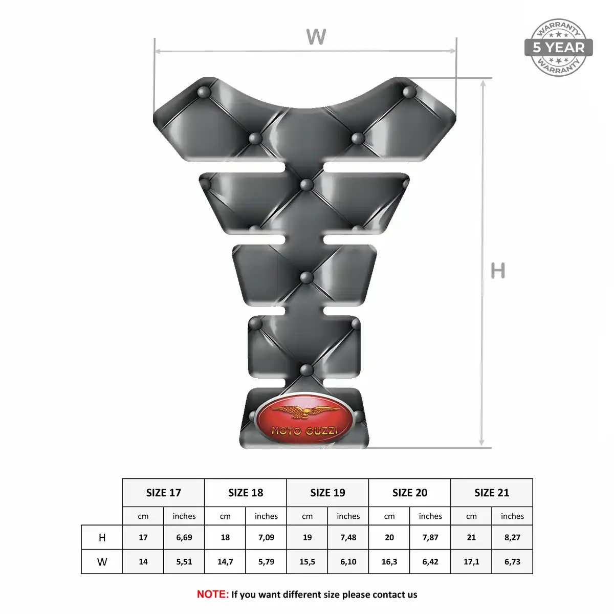 Moto Guzzi Gas Tank Pad Prime Quality