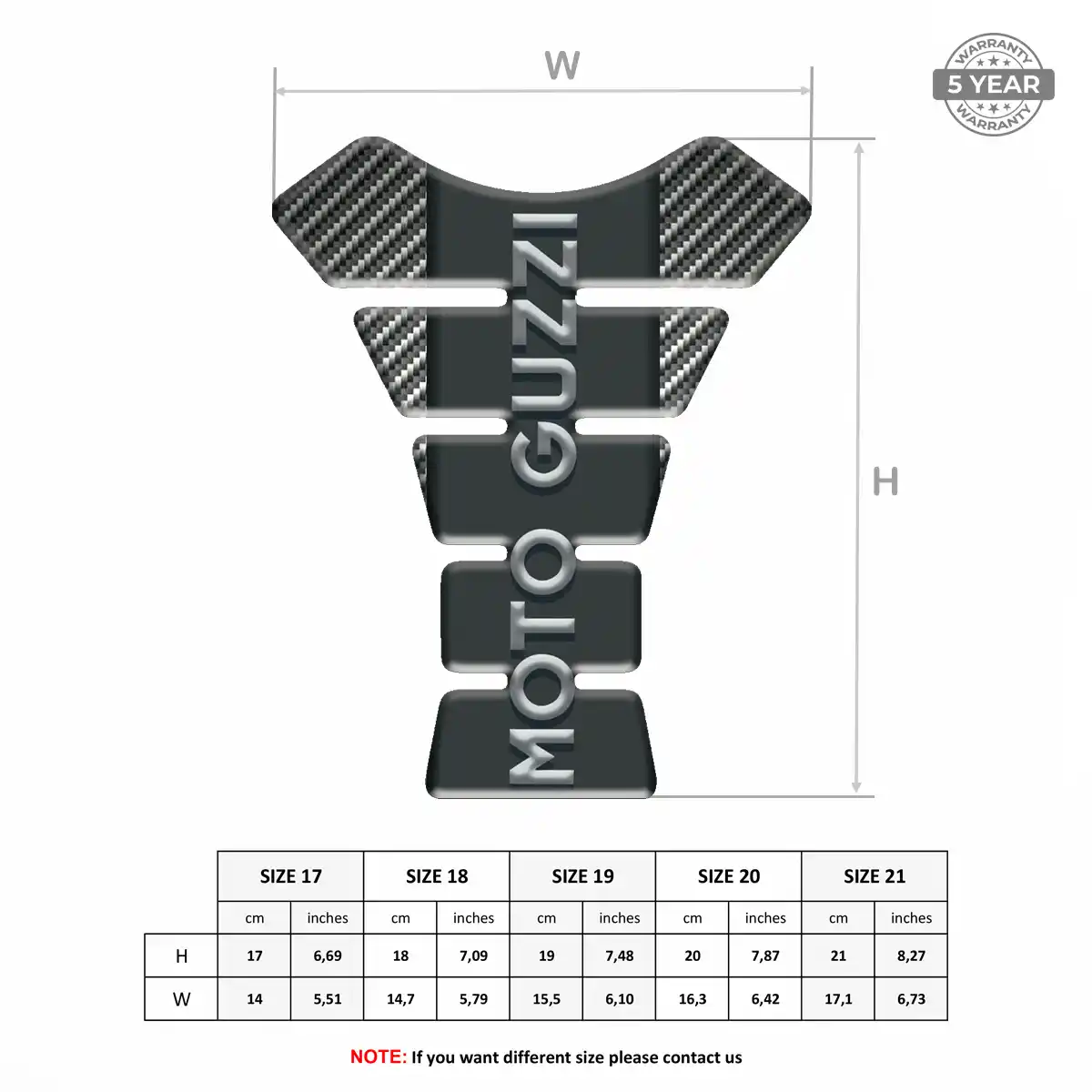 Moto Guzzi Gas Tank Pad Superior Craft