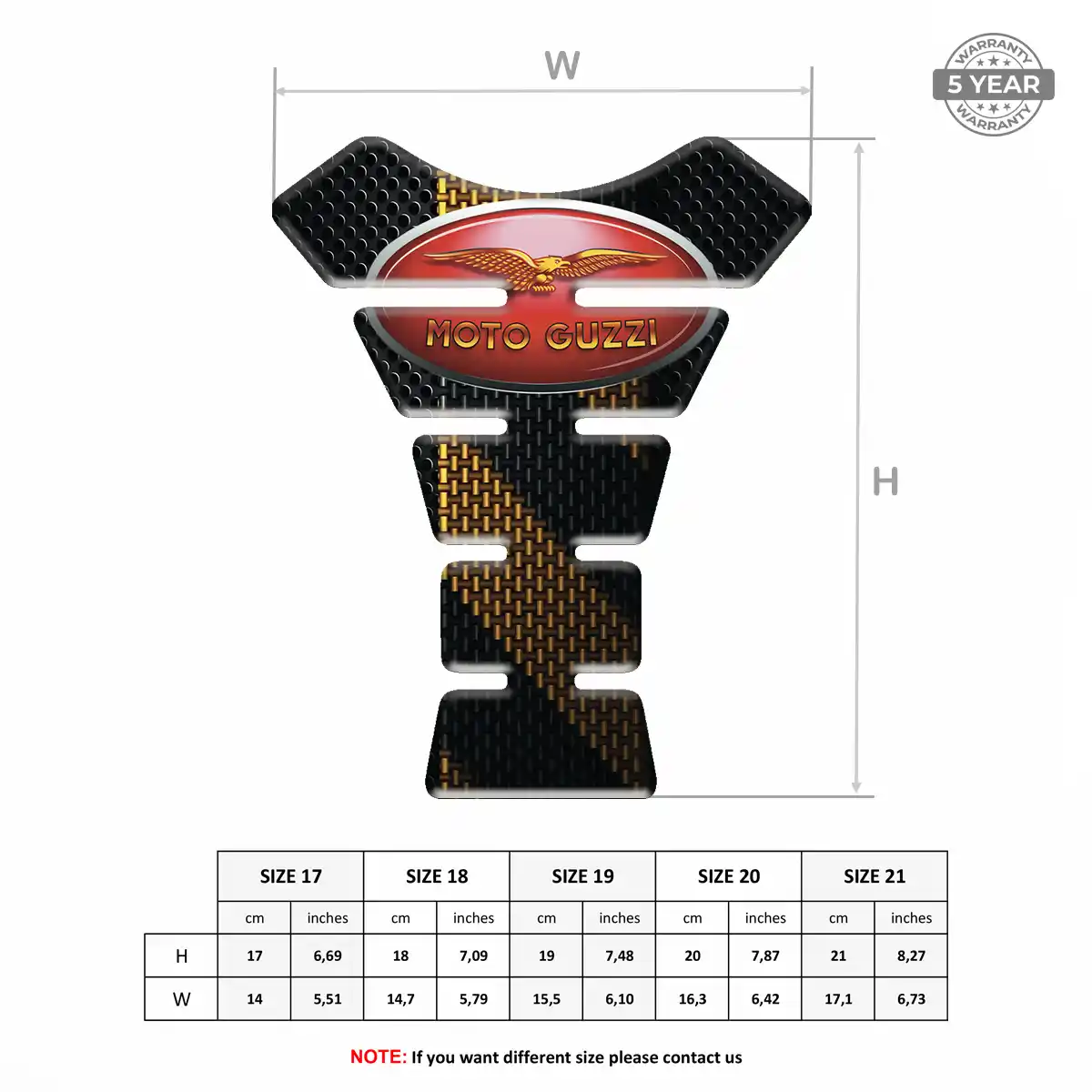Moto Guzzi Gel Tank Pad Prime Quality
