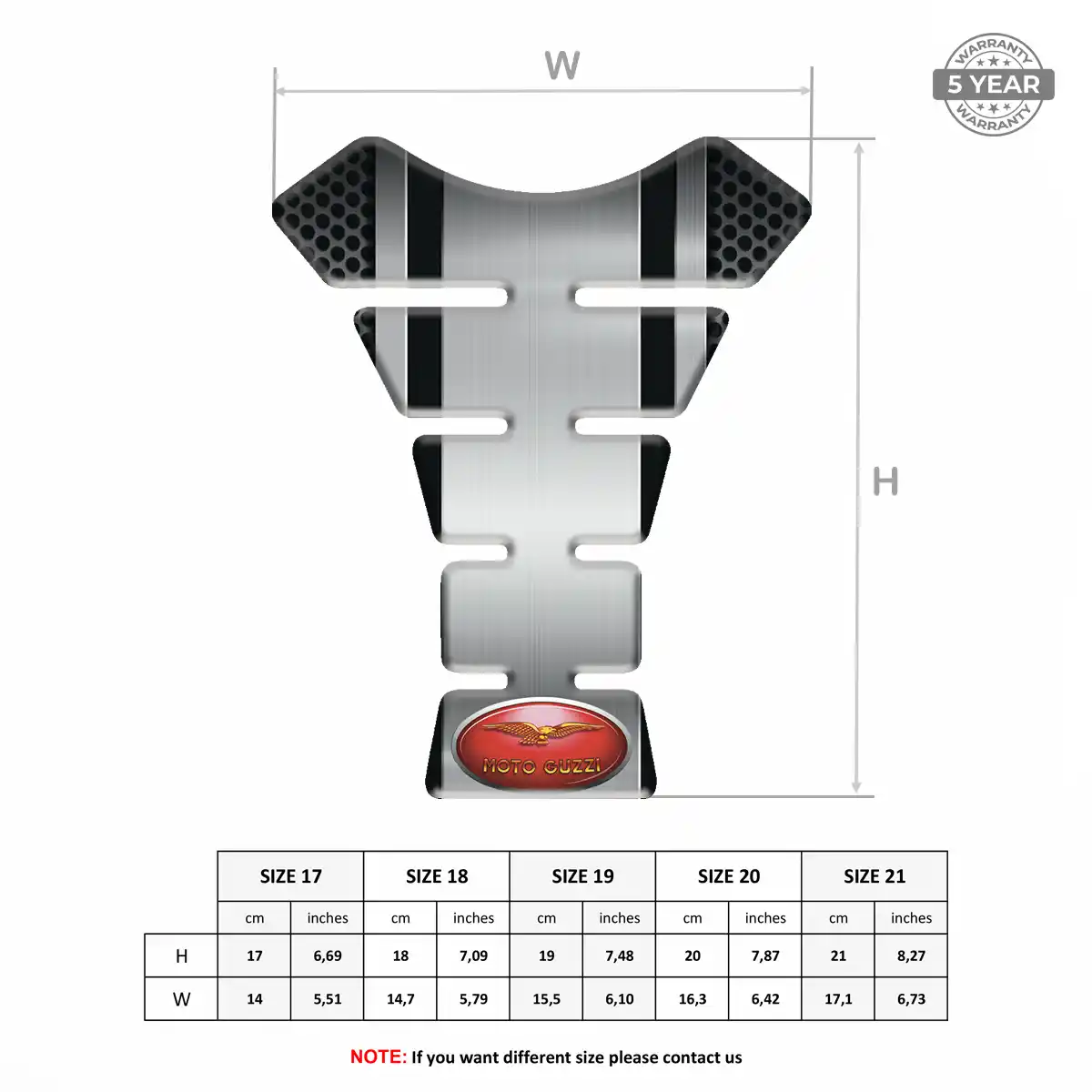 Moto Guzzi Gel Tank Pad Refined Design