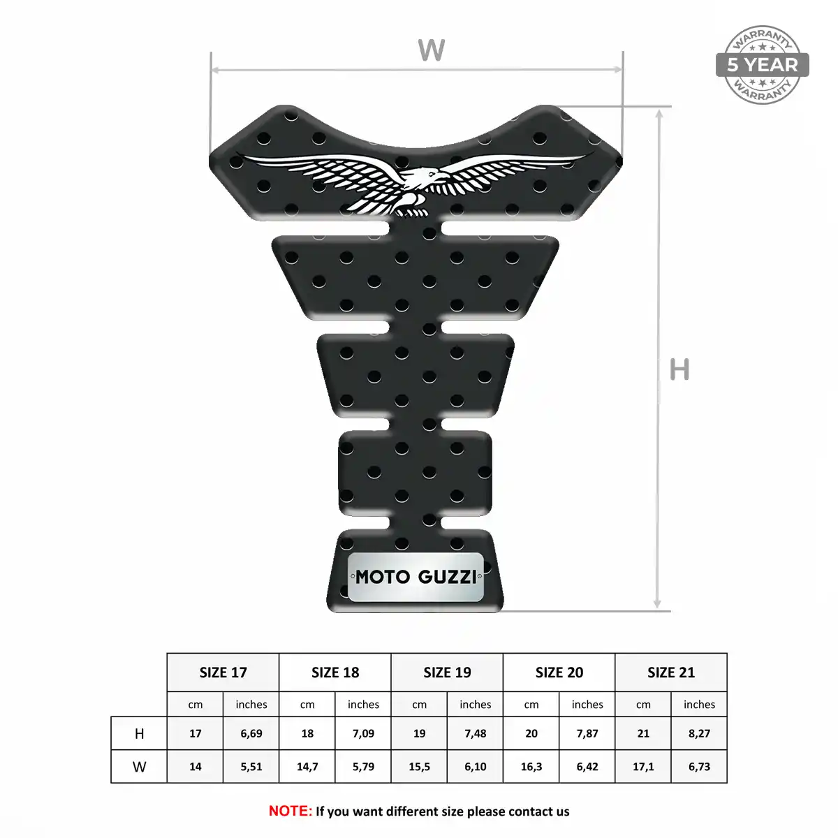 Moto Guzzi Gel Tank Pad Sleek Style
