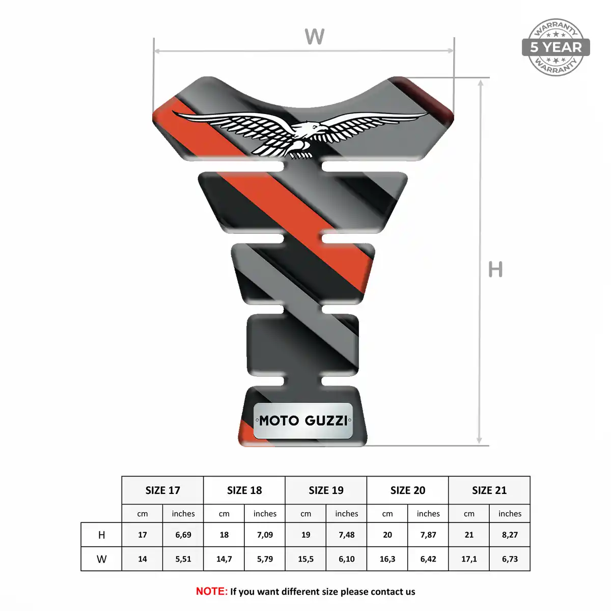 Moto Guzzi Gel Tank Pad Superior Craft