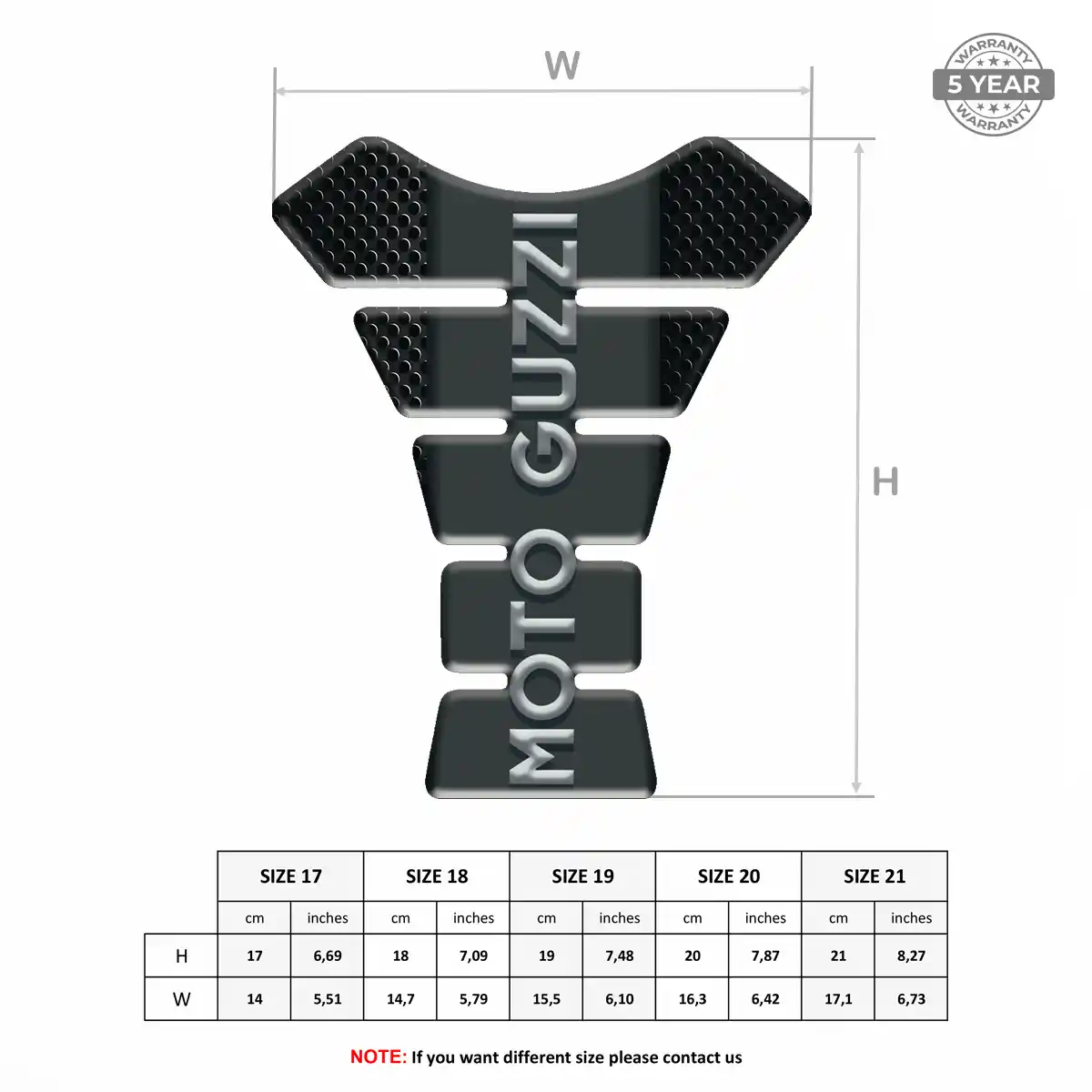 Moto Guzzi Motorcycle Tank Decal Prime Quality