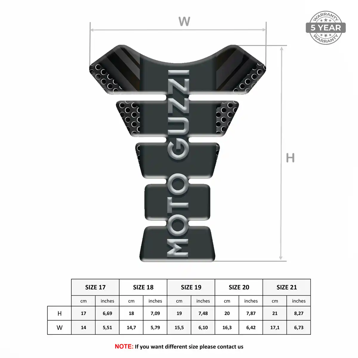Moto Guzzi Motorcycle Tank Decal Superior Craft