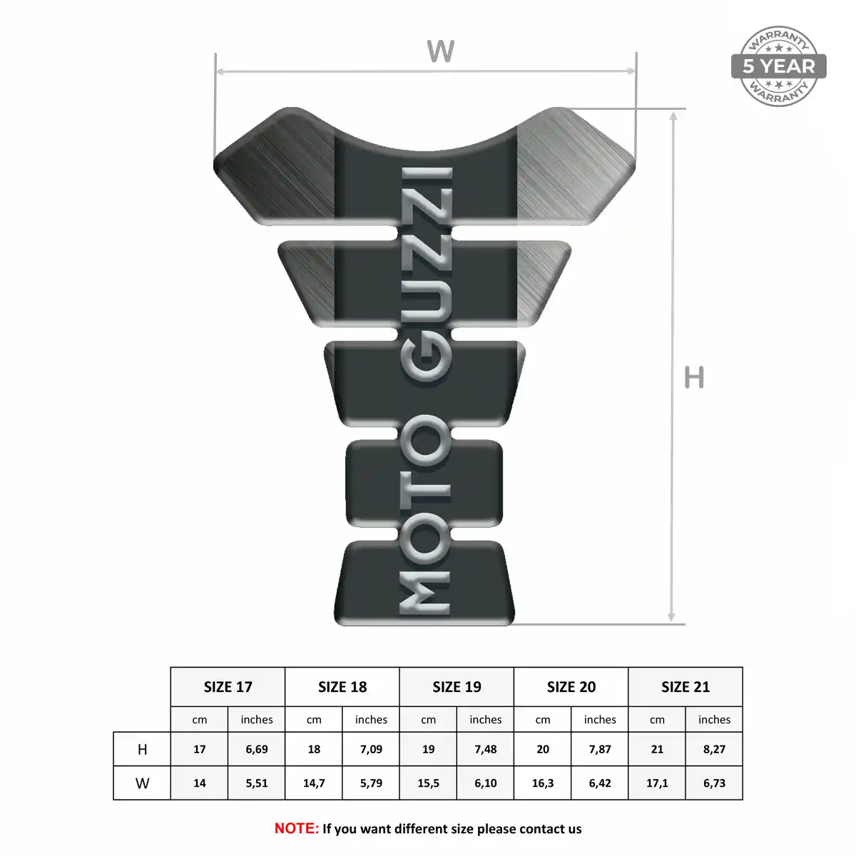 Moto Guzzi Motorcycle Tank Protector Sleek Style