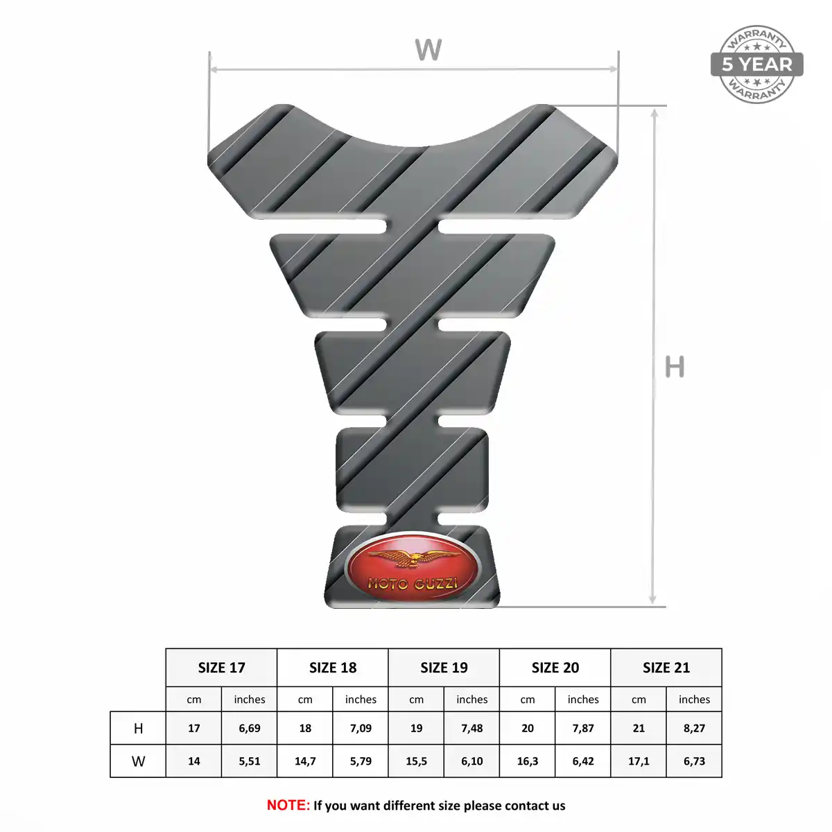 Moto Guzzi Motorcycle Tank Sticker Prime Quality