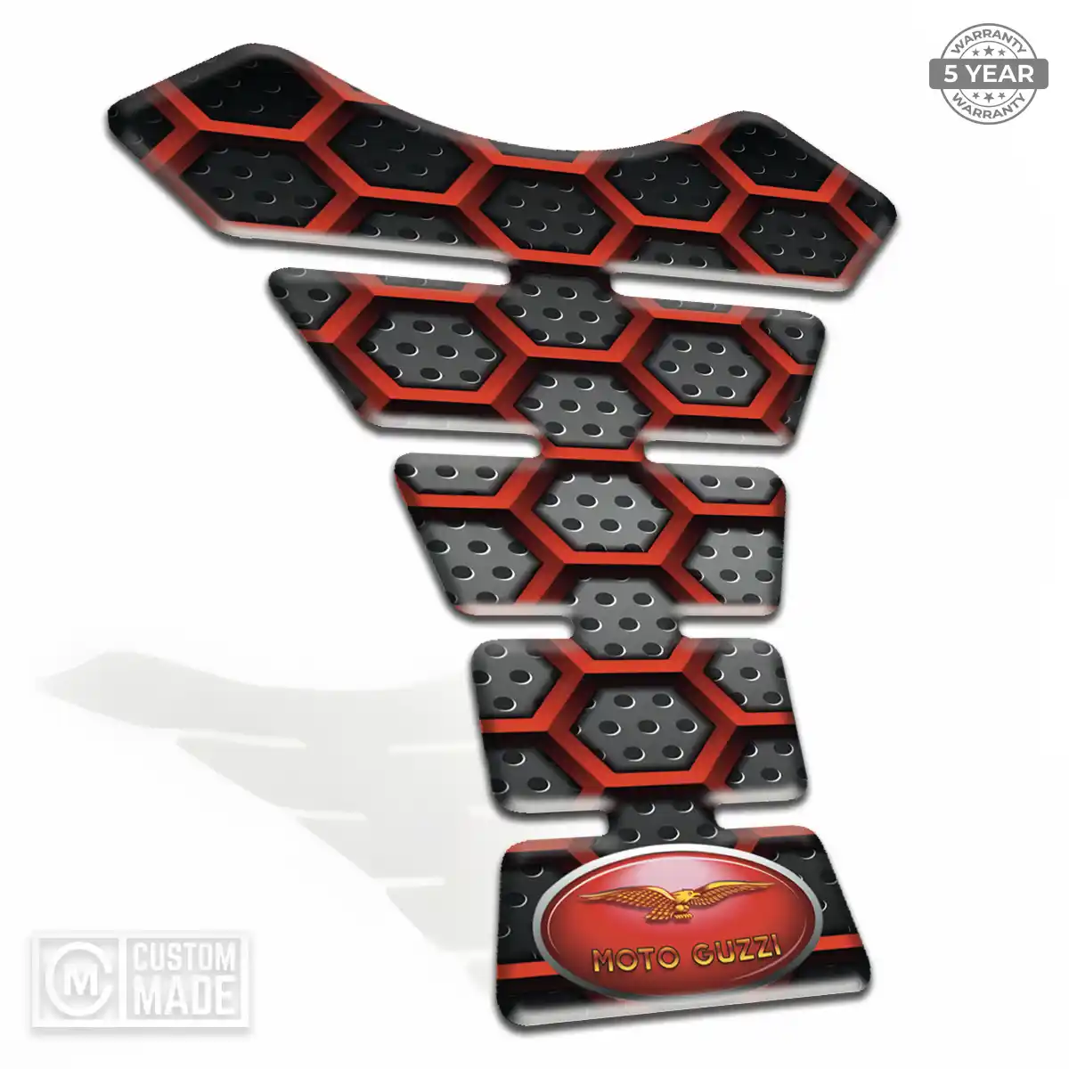 Moto Guzzi Motorcycle Tank Sticker Refined Design