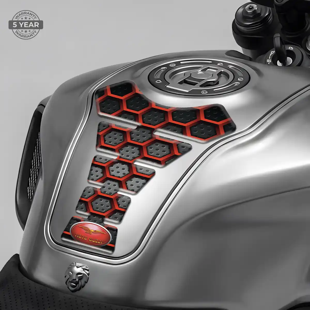 Moto Guzzi Motorcycle Tank Sticker Refined Design