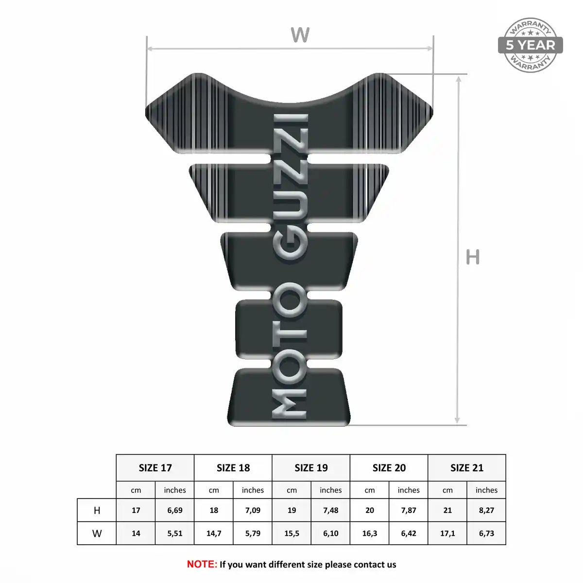 Moto Guzzi Motorcycle Tank Sticker Sleek Style
