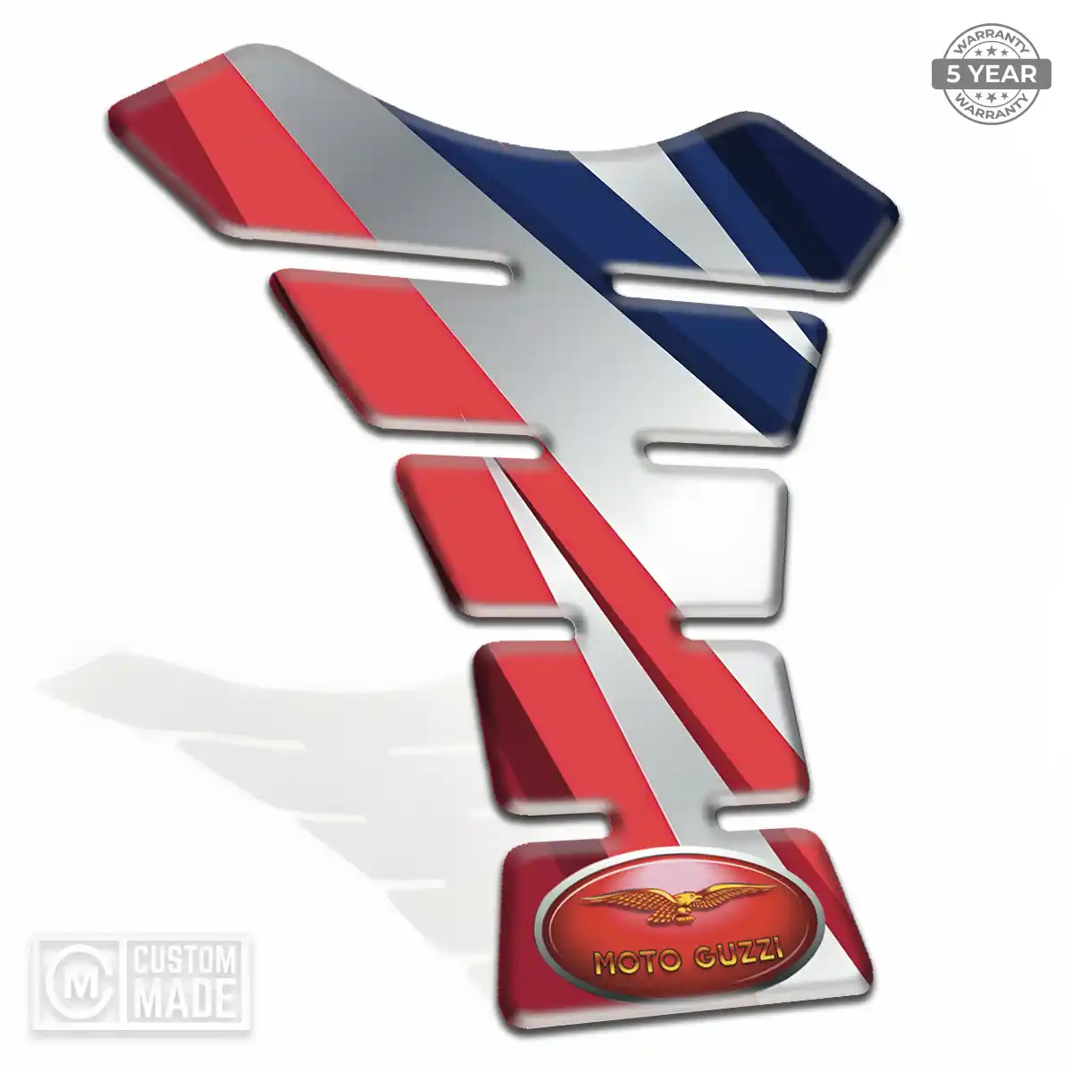 Moto Guzzi Self Adhesive Tank Pad Refined Design