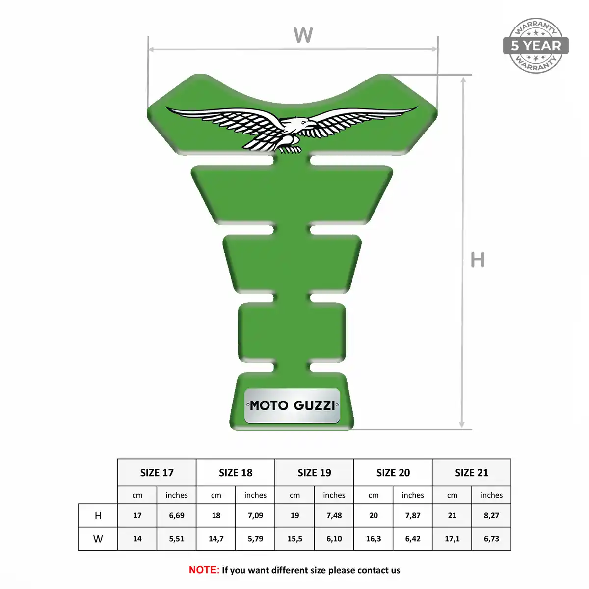 Moto Guzzi Tank Decal Refined Design