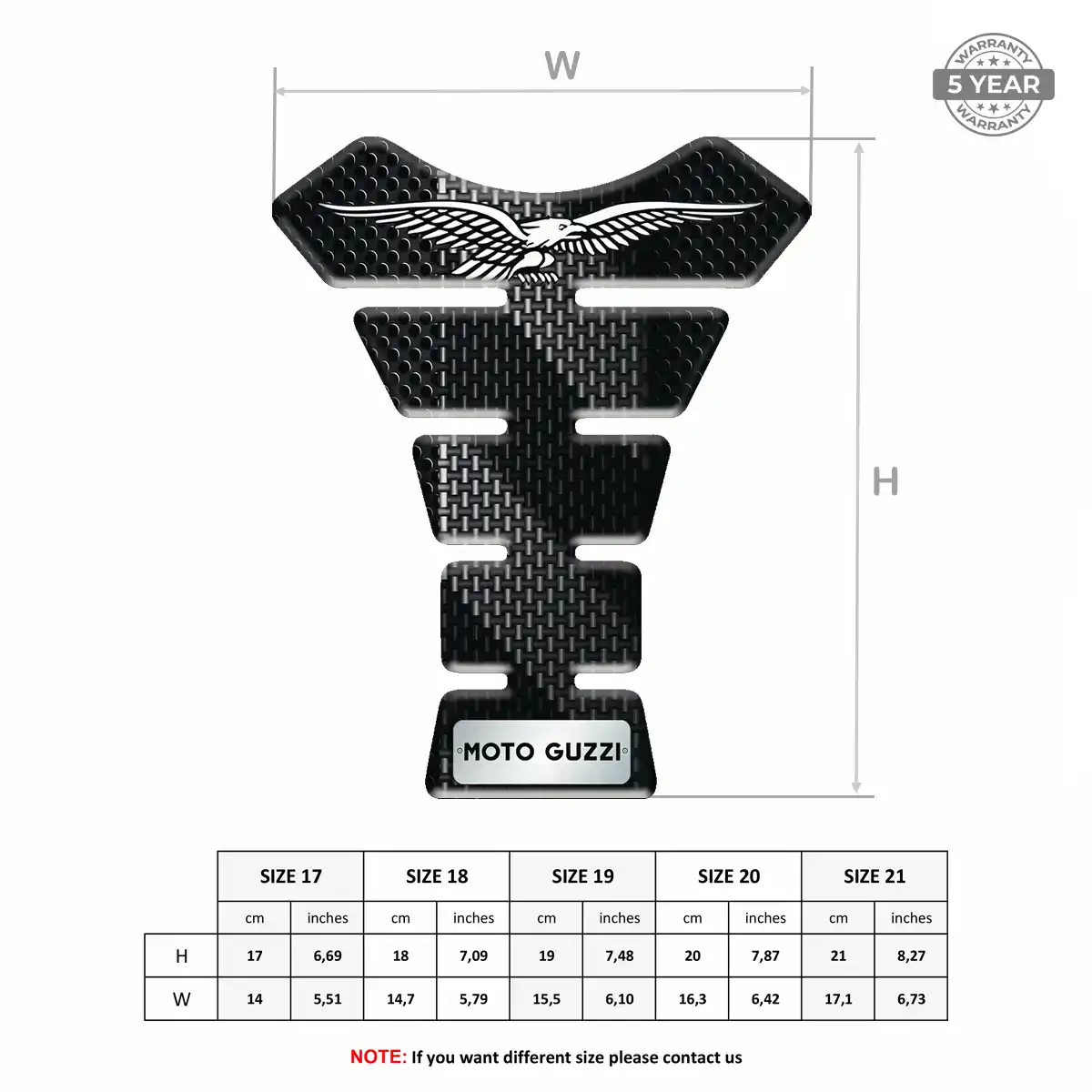 Moto Guzzi Tank Decal Sleek Style