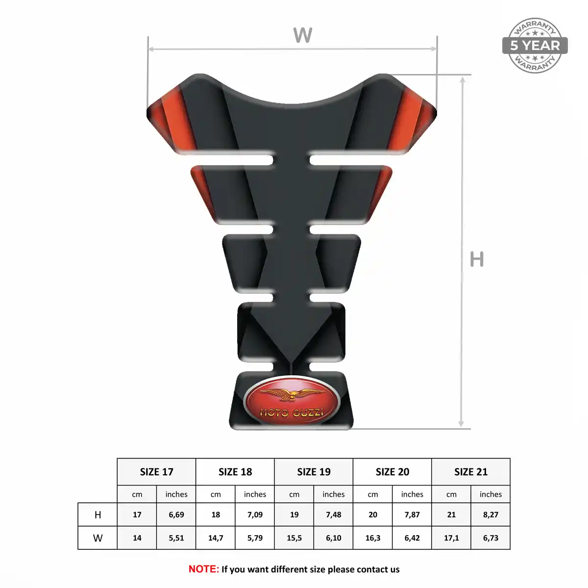 Moto Guzzi Tank Fuse Pad Motorcycle Refined Design