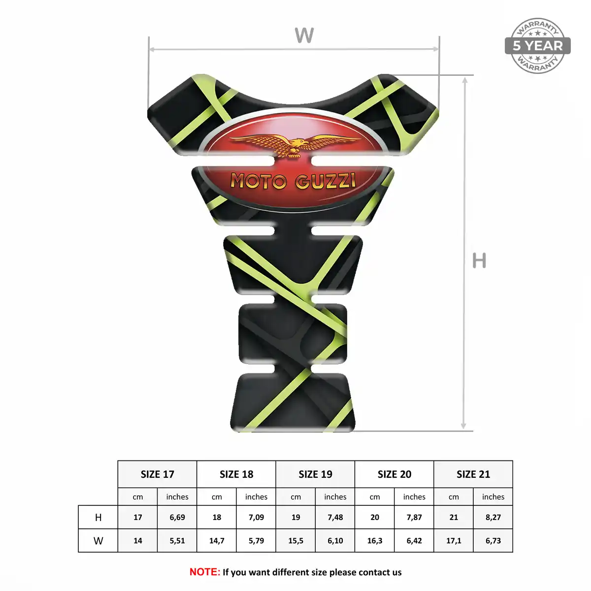 Moto Guzzi Tank Fuse Pad Refined Design