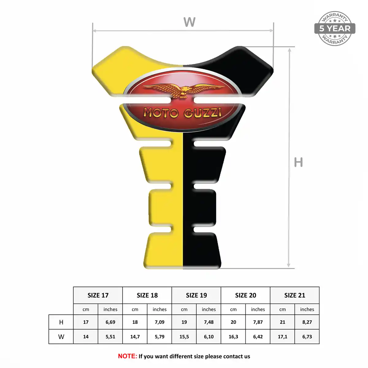 Moto Guzzi Tank Fuse Pads Sleek Style