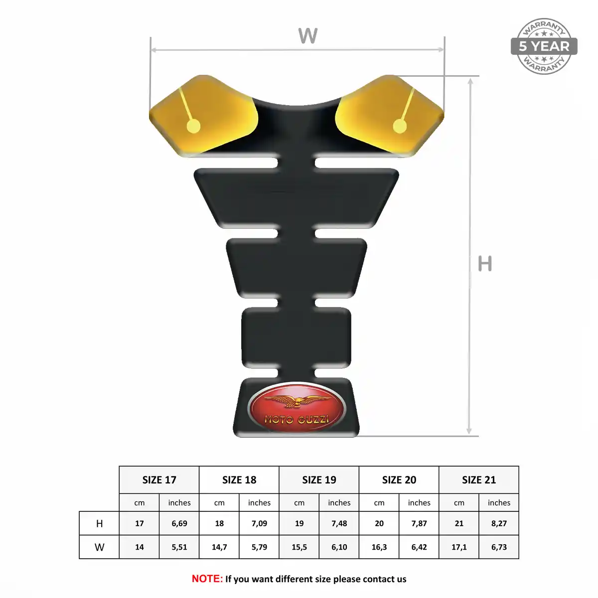 Moto Guzzi Tank Fuse Protector Motorbike Refined Design