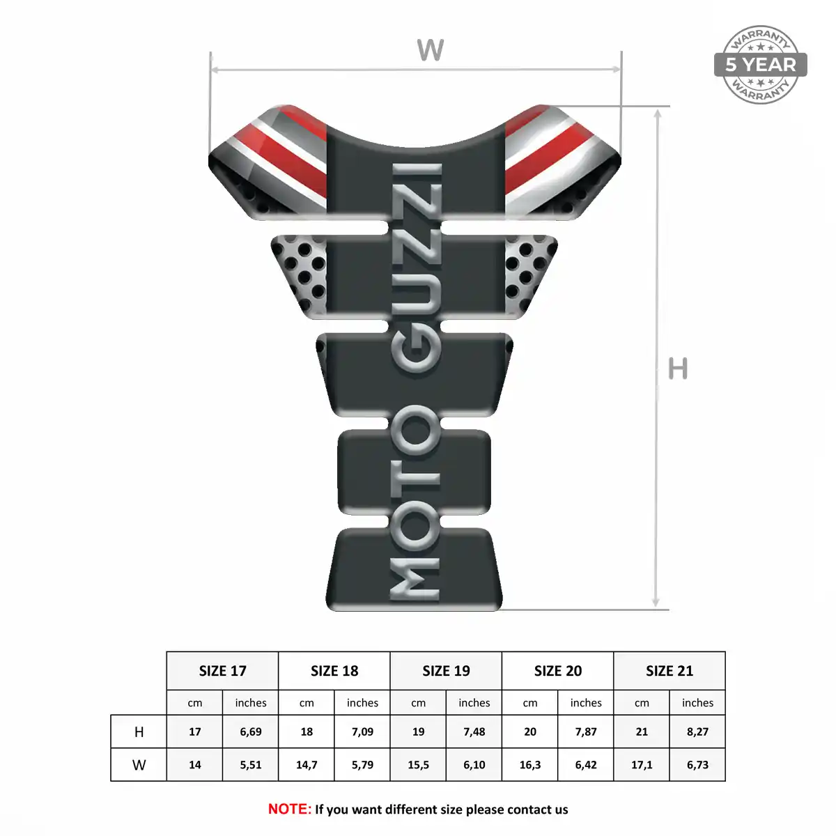 Moto Guzzi Tank Grip Pad Prime Quality