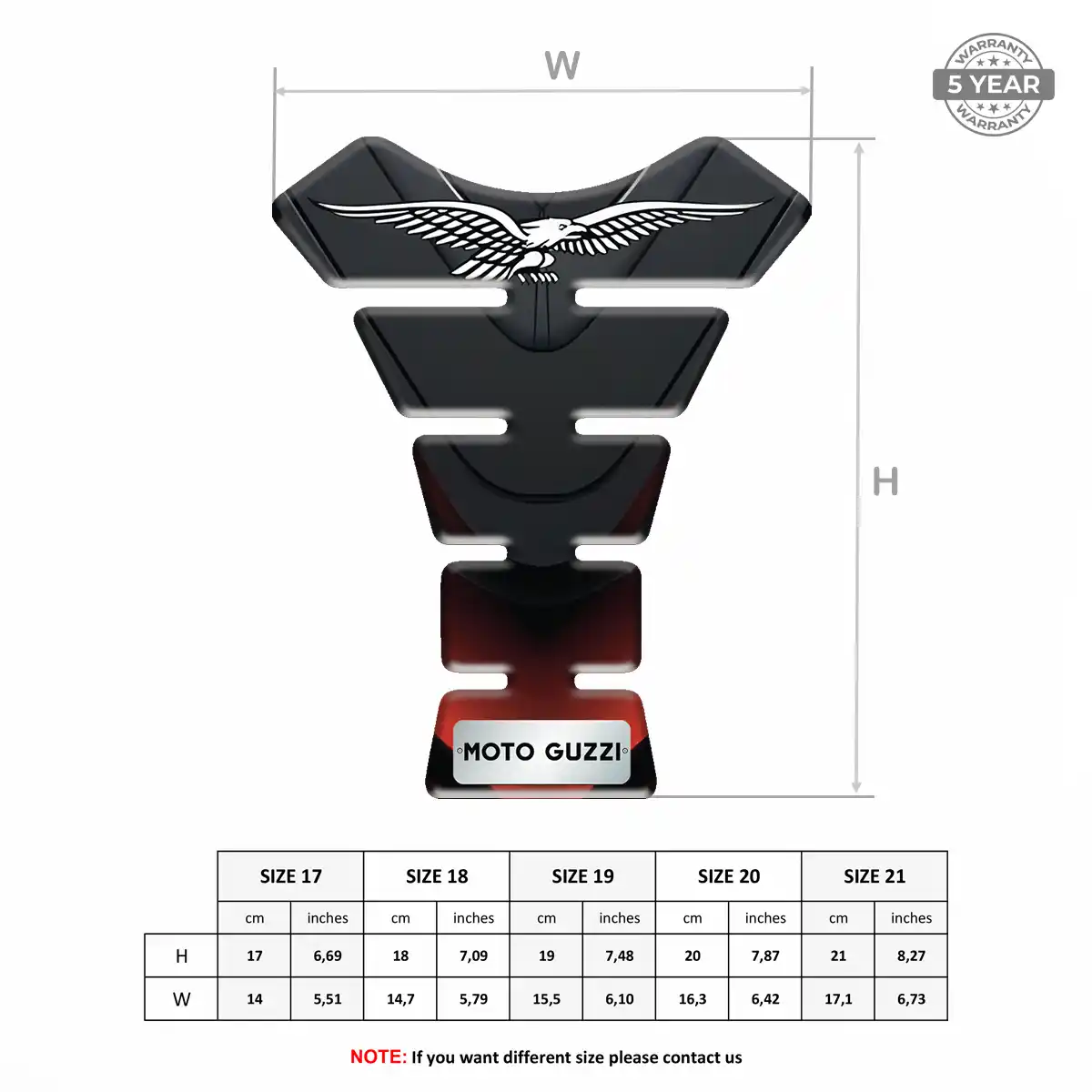 Moto Guzzi Tank Guard Elite Finish