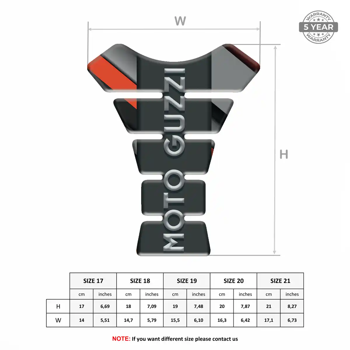Moto Guzzi Tank Guard Fuse Motorcycle Signature Grade