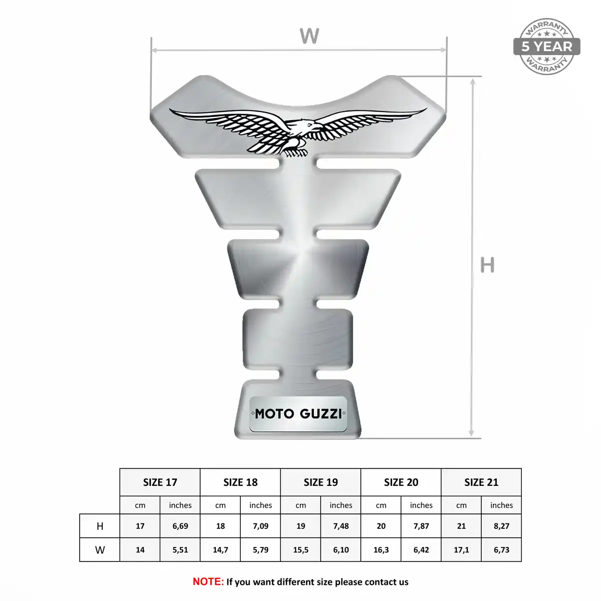 Moto Guzzi Tank Guard Fuse Refined Design