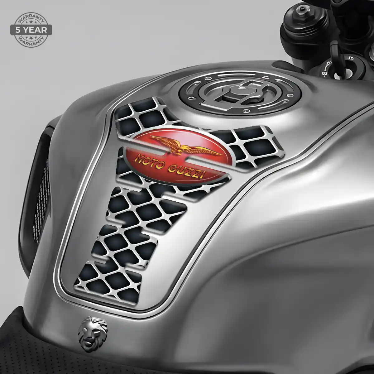 Moto Guzzi Tank Guard Motorcycle Sleek Style