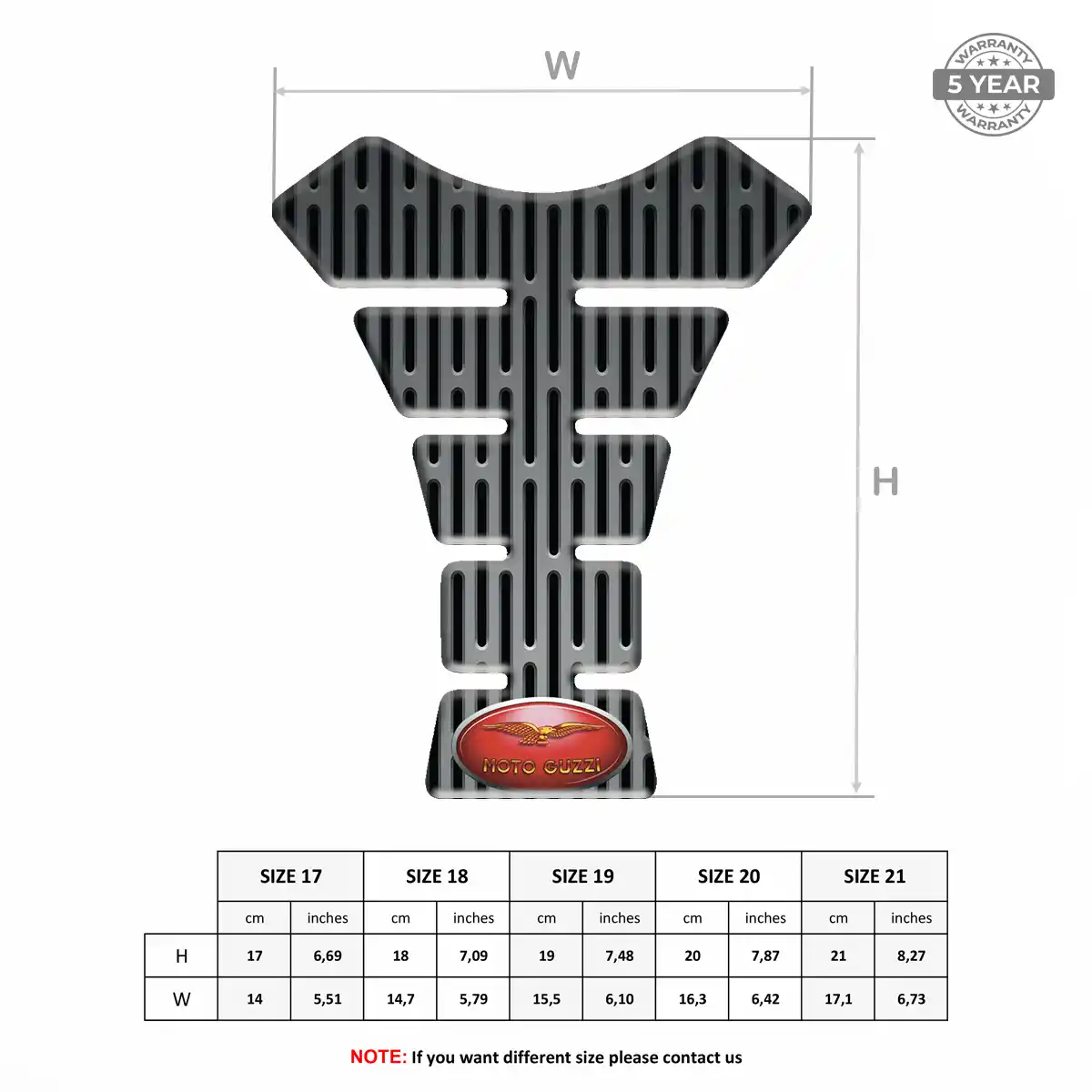 Moto Guzzi Tank Guard Pad Motorcycle Prime Quality