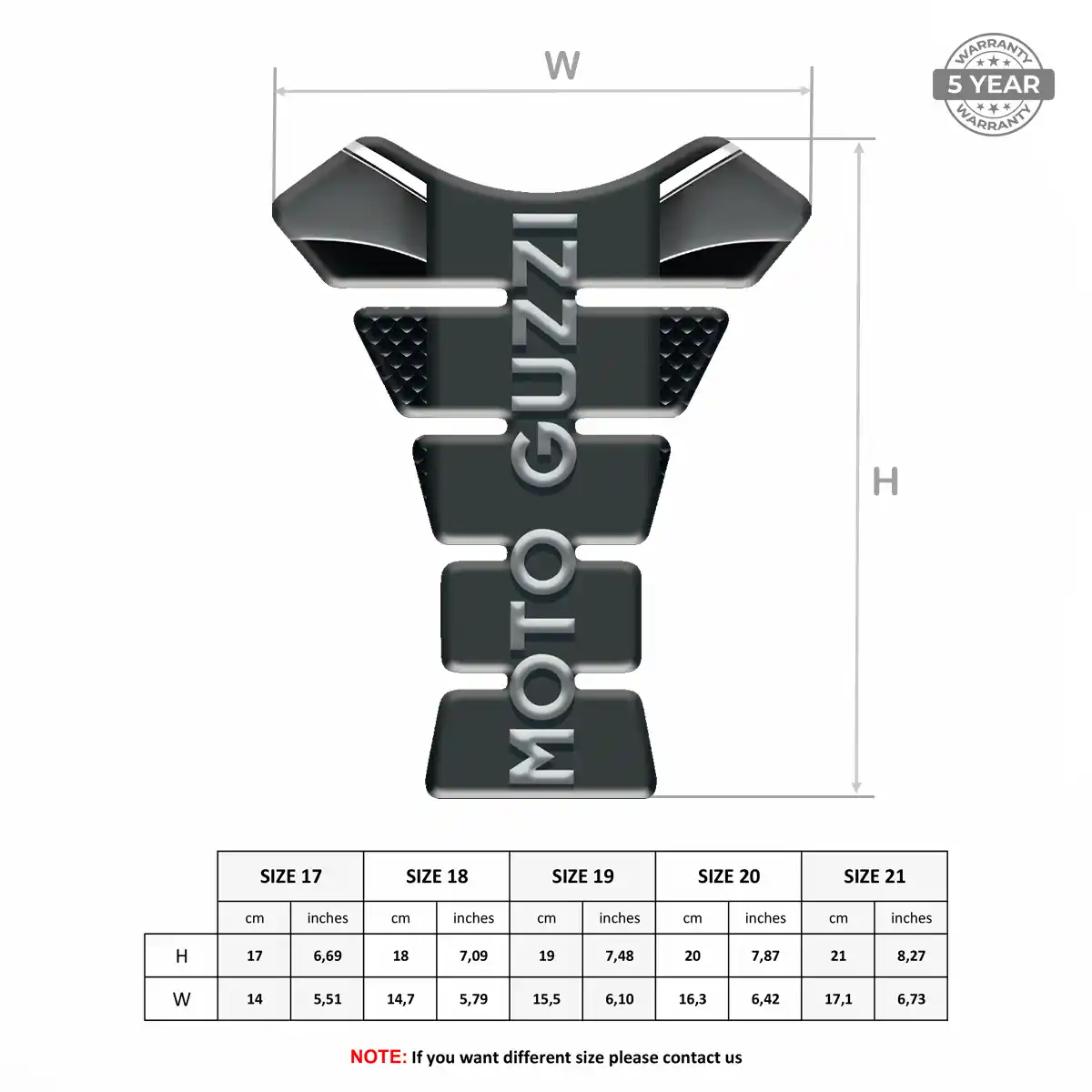 Moto Guzzi Tank Guard Pad Motorcycle Refined Design