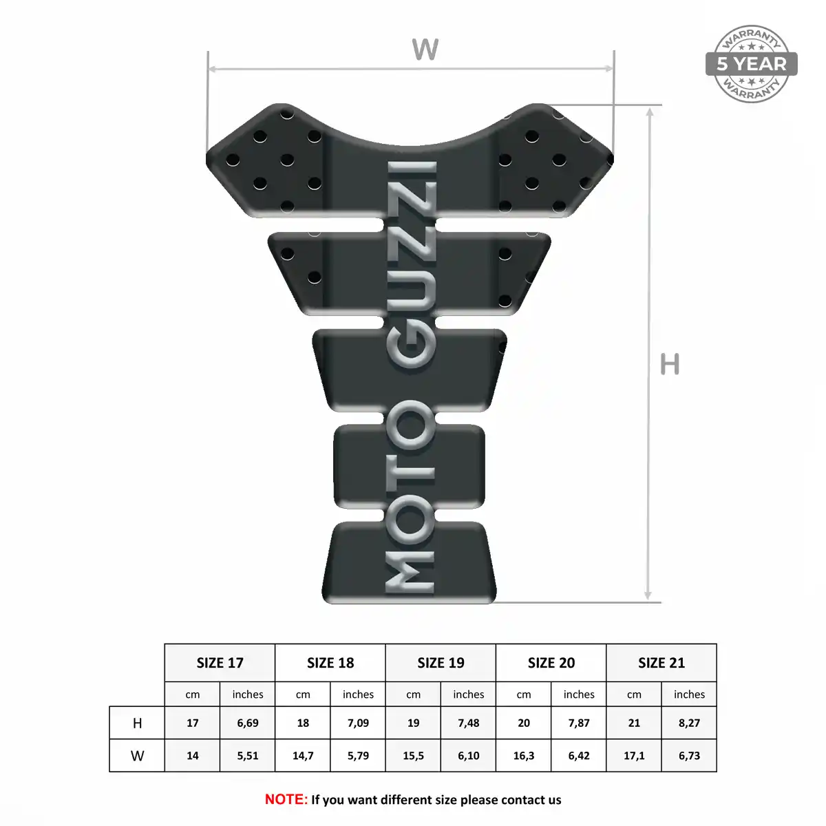 Moto Guzzi Tank Guard Pad Motorcycle Superior Craft