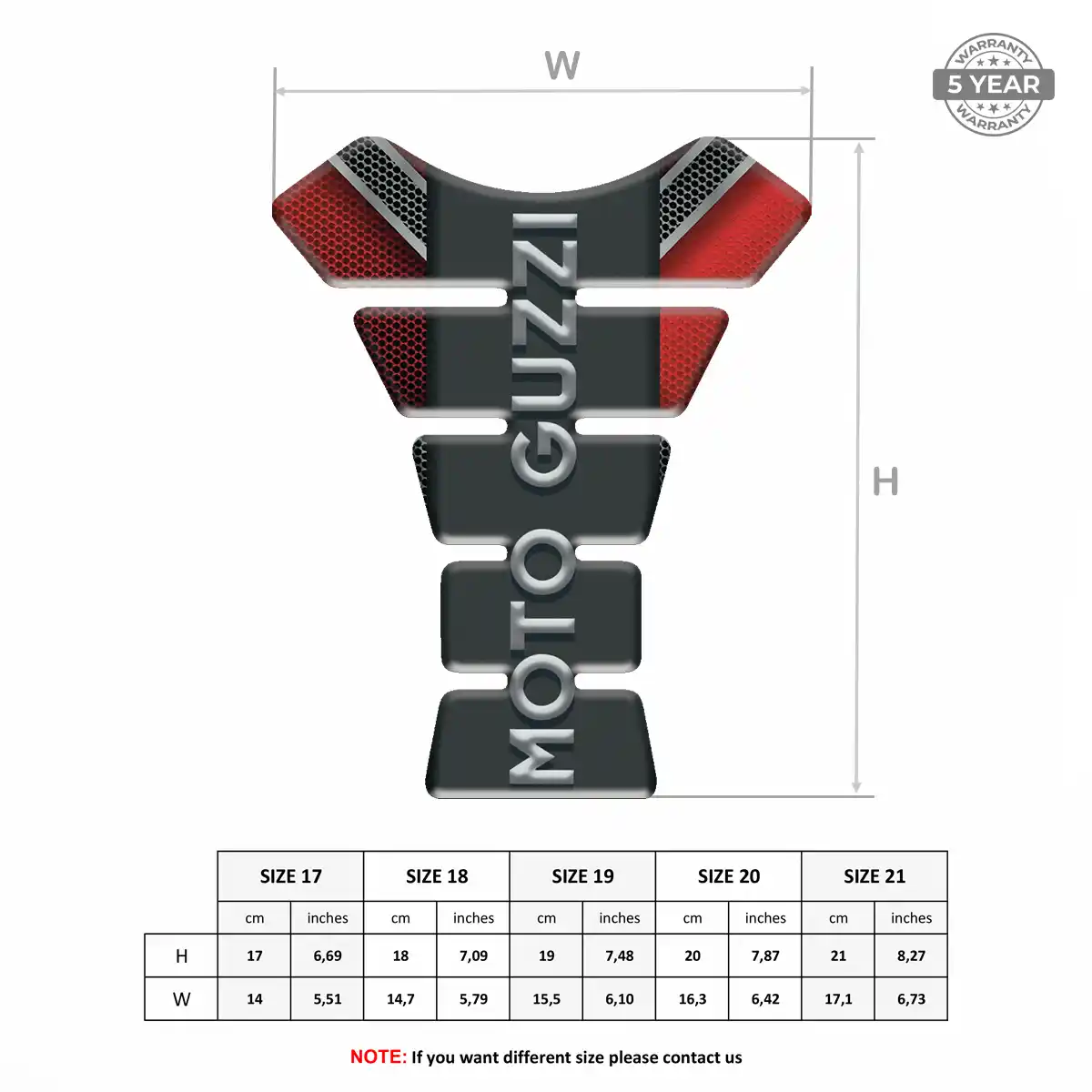 Moto Guzzi Tank Guard Pad Signature Grade