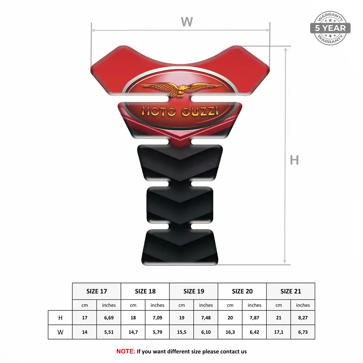 Moto Guzzi Tank Guard Pads Motorbike Prime Quality