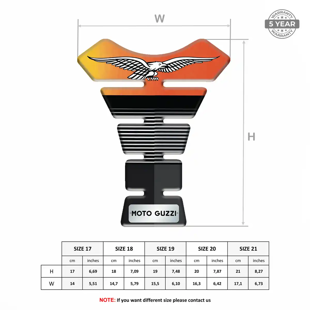 Moto Guzzi Tank Guard Pads Motorbike Refined Design
